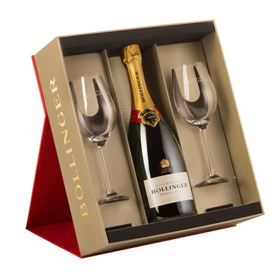 Buy And Send  Bollinger Special Cuvee with 2 Champagne Flutes Gift Set  Gift Online
